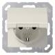 Jung AS1520KIKL SCHUKO socket hinged cover 16A 250V series AS white