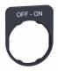 Schneider Electric ZBYFP2367 Schneider sign holder 40x50mm, with OFF-ON label