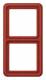 Jung CD582WURT Rahmen 2fach bruchsicher rot