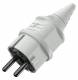 Mennekes 10749 16A2P+E 230V SCHUKO-Stecker grau