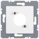 Berker 14121909 central plate 19 09 1412, polar white for circular connectors p.1