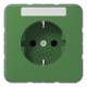 JUNG CD1520BFNAGN SCHUKO socket m.Schriftf.16A 250V CD green