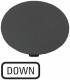 Moeller 218287 EATON M22-XDP-S-GB4 key plate mushroom, black labeled DOWN 218 287