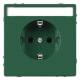 Merten MEG2302-6004 SCHUKO-Steckdose Sonderstromkr. Schrift BRS StK grün