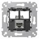 Merten MEG4576-0021 supporting plate 1gang, m.Anschlußmodul Actassi RJ45 STP Cat6A
