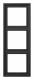 Jung AL2983AN Rahmen 3fach LS/FD-design Aluminium anthrazit