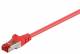 Goobay 95467 CAT 6 Patchkabel, S/FTP (PiMF), Rot - CCA Kupfergemisch