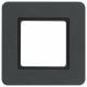 Berker 10116130 Rahmen 1f Q.7 für LEDBeleuchtung LED-Modul Schiefer anthr.