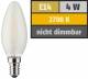 Muellerlicht ETT-1451885 LED Filament Kerzenlampe, E14, 4W, 470lm, 2700K, warmweiß, matt, 3er Set