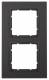 Berker 10126626 Rahmen 2fach B.7 anthrazit matt