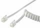 Goobay 68601 Telefonhörer-Spiralkabel RJ10-Stecker (4P4C) auf RJ10-Stecker (4P4C) -