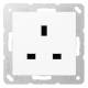 Jung A3521WW Steckdose 13A British Standard Serie A/AS alpinweiß