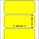 OEM-Factory Labels - Thermo 100 x 60,5mm, perm, K40, YELLOW.