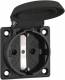 Abl Sursum 1661000 ABL EB-SCHUKO socket flex. connectable black IP54 with screw flange
