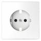Merten MEG2330-6035 central plate SCHUKO socket insert BRS lotus white