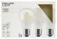 Muellerlicht ETT-1451887 LED Filament Glühlampe, E27, 4W, 470lm, 2700K, warmweiß, matt, 3er Set