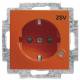 Busch Jaeger 2CKA002013A5397 BJ 20 EUCBL-14-914 SCHUKO Steckdose Bs orange mit LED-Kontrolllicht balance SI