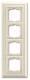 Busch Jaeger 2CKA001754A4676 BJ 1724-832 cover frame, ivory white, Busch-dynasty frame