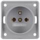 Berker 961852506 Steckdose mit Schutzkontaktstift Integro grau,matt