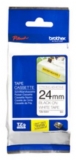 Brother TZES251 Label Tape - 25.40 mm Width - Thermal Transfer - Black, White - Polyethylene