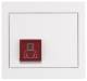 Berker 52067009 M.Rahmen Call Button, polarwhite glossy K.1