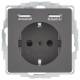 Berker 48036086 Steckdose SCHUKO/USB Q.x anthr.samt