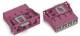 WAGO 770-794/081-000 connector part snap-in 4P. Pink