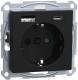 Merten MEG2367-0403 Schuko Steckdose mit USB Ladegerät schwarz matt System M