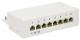 Goobay 68882 CAT 5e Mini/Desktop Patch Panel, 8 Port - STP geschirmt, Grau