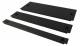 ALLNET ALL-S0002150 48,3 cm ( 19 Zoll ) Zubehör Blindplatte, 1HE, Schwarz, zum Einrasten(Werkzeuglos)