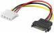 Goobay 93634 Internal PC Power Cable - 13,3 cm ( 5,2 inch ) coupling> S-ATA connectors
