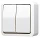 Jung 605AWW AP-Wippschalter Serie 10AX 250VAC AP600 alpinweiß