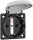 Abl Sursum 1661060 ABL built-in SCHUKO socket gray IP54