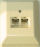 ISDN-Dose Aufputz, 2 ISDN-Buchsen