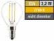 Muellerlicht ETT-1451902 LED Filament Tropfenlampe, E14, 2,2W, 250lm, 2700K, warmweiß