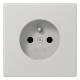 Jung LS1520FKILG Steckdose französich/ belgisches System lichtgrau