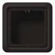 Jung CD581ABR Surface mounting box with 1-fold brown frame, CD 581 A BR