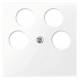 Merten 296525 296 525 Mounting Plate f.Ankaro, 4x antennas aktivwhite SHINY. System M
