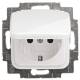 Busch Jaeger 2CKA002018A0778 Busch-Jaeger flush outlet 20 EUK-214, alpine white with hinged lid Reflex SI