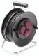 Bachmann 392.182 black plastic cable reel, 25m H07RN-F 3G1, 5/3xSchuko IP44 