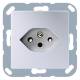 Jung A1520-13BFSEVAL Steckdose 10A tief Schweizer Norm Typ 13 Serie A aluminium