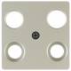 Berker 148304 Zentralplatte für AntennenSteckdose 4Loch edelstahl