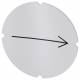 Siemens 3SU19000AB710QR0 insert plate rd milky Sym. Arrow right