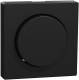 Merten MEG5250-0403 Zentralplatte mit Drehknopf schwarz matt System M