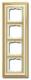 Busch Jaeger 2CKA001754A4636 BJ 1724-838 cover frame, MS polished ivory white, frame Busch-dynasty