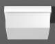 RZB plastic 75W/E27 light satin, 22146,002 225 mm square white IP43