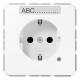 Jung CD1520BFNAKOWW SCHUKO socket 16A 250V with NA and function display