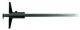 MIB Messzeuge 01015015 Precision Depth Vernier Caliper special steel, chrome, 200x100 mm