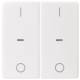 Berker 80962329 Abdeckung für Tastsensor Modul 2fach mit I/O-Symbol Q.x polarweiß