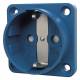 Mennekes 11581 16A2P+E 230V SCHUKO-Anbau-Steckdose blau